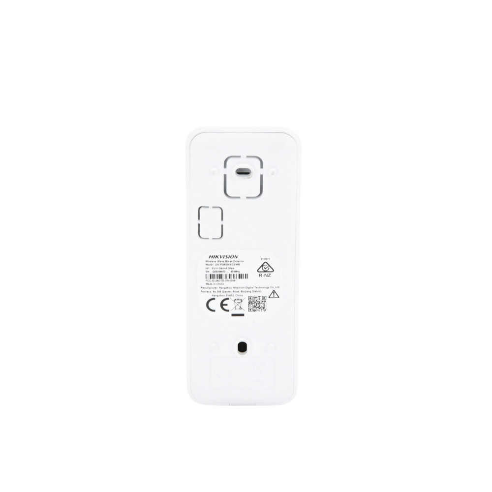 Sensor de Seguridad Hikvision - 3 en 1 - Soporta 2 Zonas Cableadas - Rango de Detección de 8 mts - Ángulo de 120° de Cob