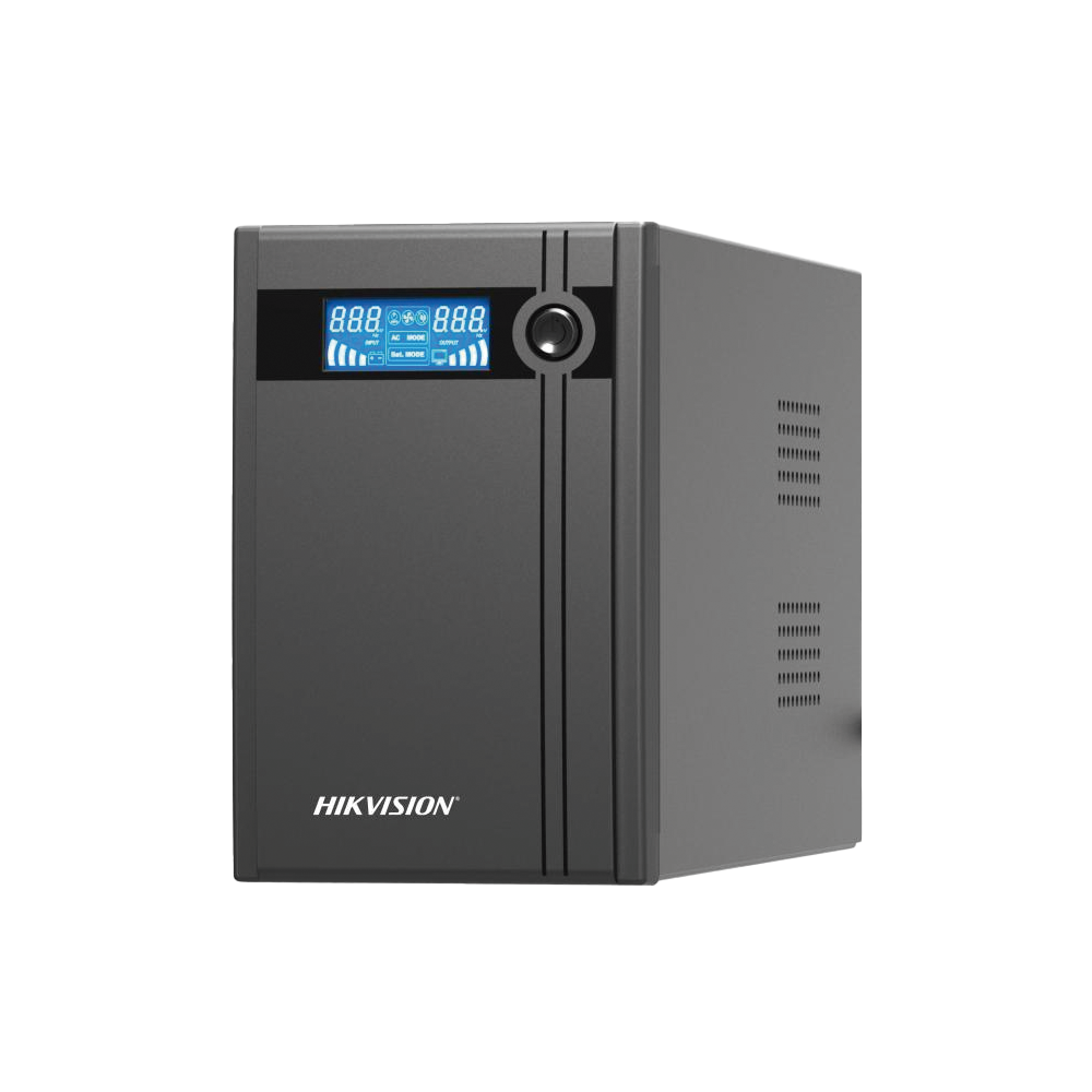 UPS Hikvision - 1800 W - PANTALLA LCD - PROTECCION CONTRA SOBRE CARGA Y DESCARGA - 6 Tomas - DSUPS3000X/US