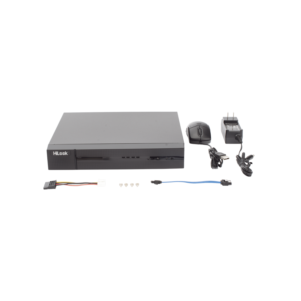 DVR HiLook by Hikvision - 4 Canales TVI - AHD - CVI - CVBS + 2 Canales IP - DVR-204G-M1(C)