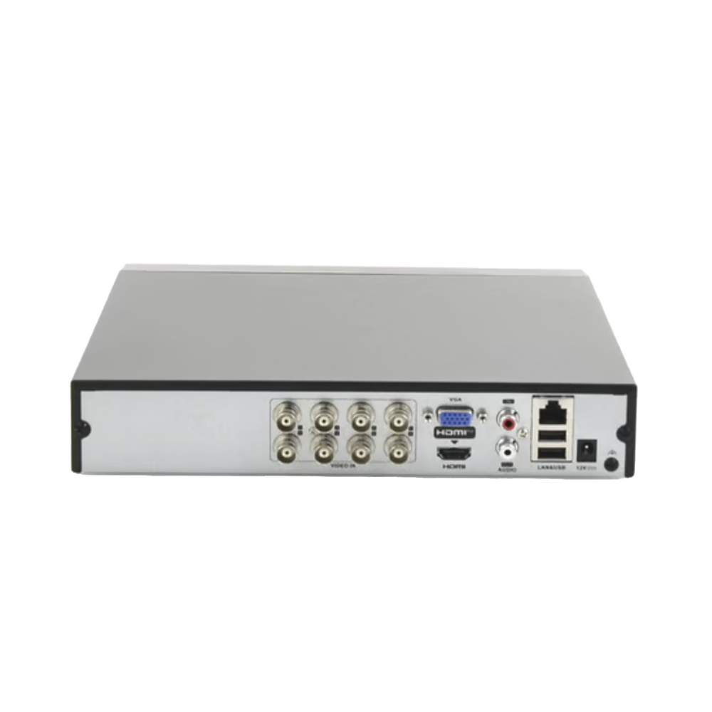 DVR HiLook by Hikvision - 8 CANALES TURBOHD - H.265+ - ACUSENSE LITE - DVR-208Q-M1(C)