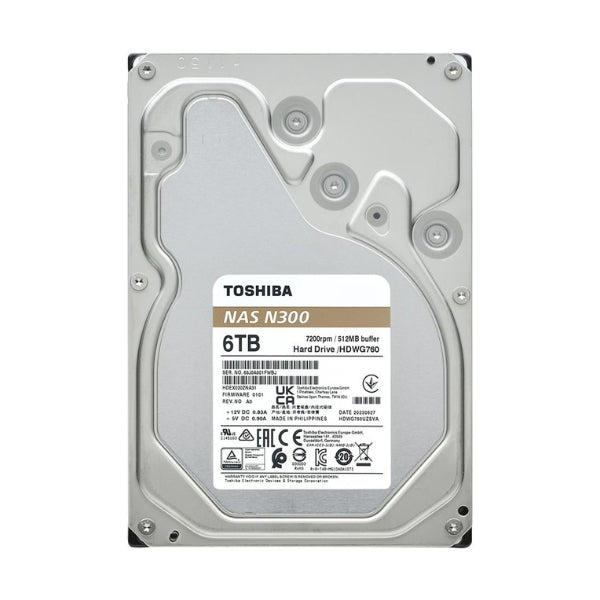 Disco-Duro-HDD-Toshiba-N300-6TB-7200-RPM-SATA-III-6Gbs-512MB-caché-Internal-CMR-NAS-3,5