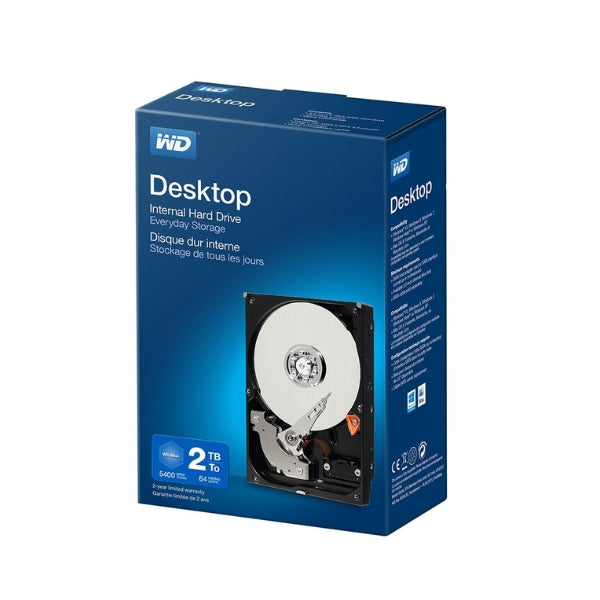 Disco-Duro-HDD-WD-Blue-Mainstream-2TB-5400-RPM-SATA-III-6Gbs-64MB-caché-Internal-SMR-3,5
