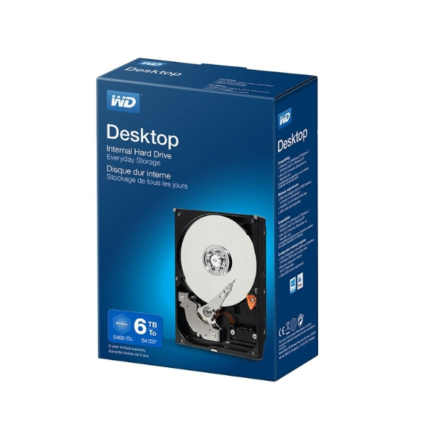 Disco-Duro-HDD-WD-Blue-Mainstream-6TB-5400-RPM-SATA-III-6Gbs-64MB-caché-Internal-SMR-3,5