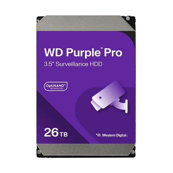 Disco-Duro-HDD-WD-Purple-Pro-26TB-7200-RPM-SATA-III-6Gbs-512MB-caché-Internal-CMR-Surveillance-3,5