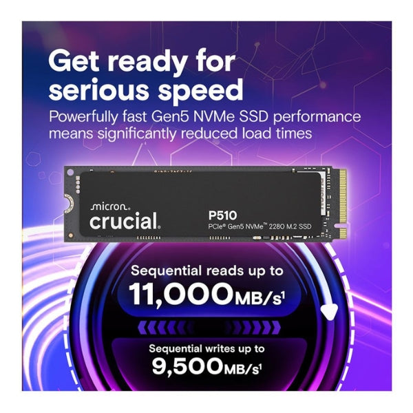 Disco-Duro-SSD-Crucial-P510-2TB-SSD-G9-TLC-NAND-PCIe-Gen-5-x4-NVMe-M,2-2280