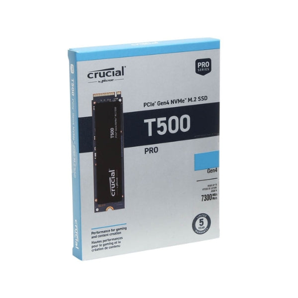 Disco Duro SSD Crucial T500 1TB TLC NAND PCIe Gen 4 x4 NVMe M.2