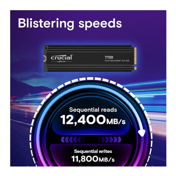 Disco-Duro-SSD-Crucial-T700-1TB-TLC-NAND-Flash-PCIe-Gen-5-x4-NVMe-M.2-Internal-w-Heatsink