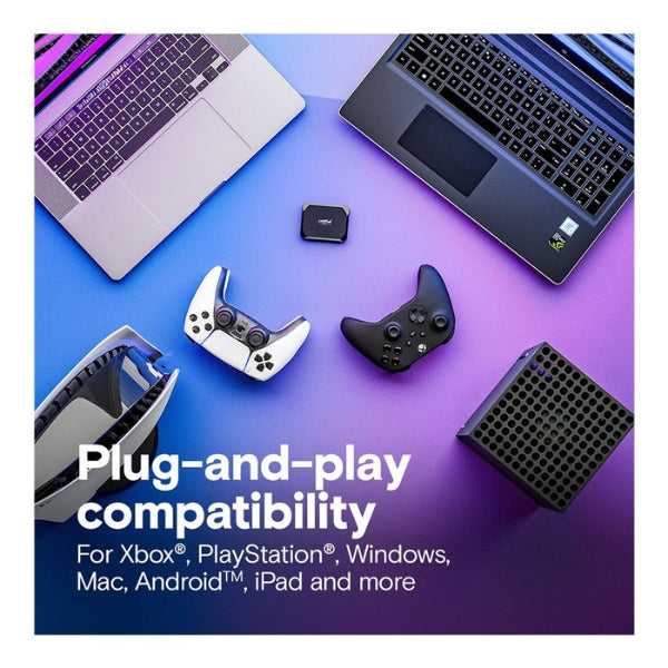 Disco-Duro-SSD-Crucial-X9-1TB-3D-NAND-Flash-USB-3,2-Gen-2-External-Black