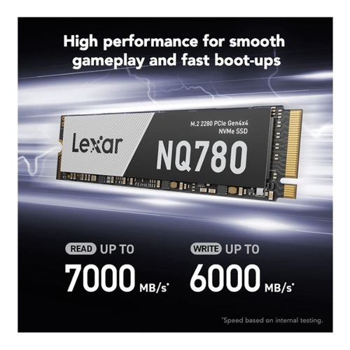 Disco Duro SSD Lexar Media NQ780 4TB 3D NAND Flash PCIe Gen 4 x4 NVMe