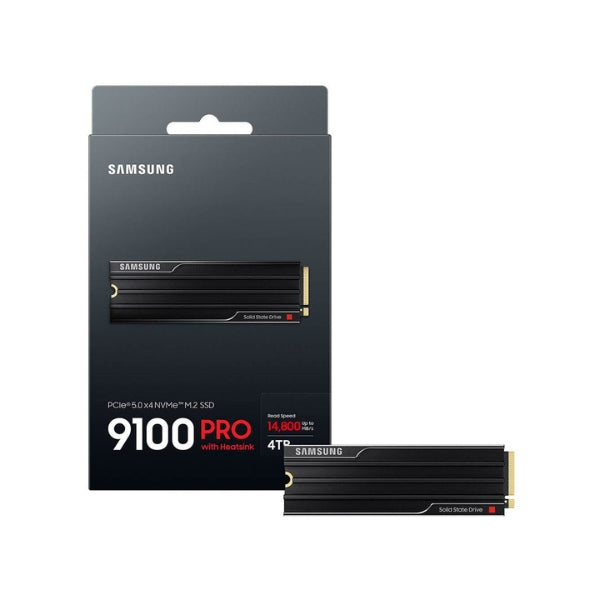 Disco-Duro-SSD-Samsung-9100-PRO-4-TB-Samsung-V-NAND-TLC-NAND-(V8)-PCIe-Gen-5-x4-NVMe-M,2-Internal-SSD-with-Heatsink