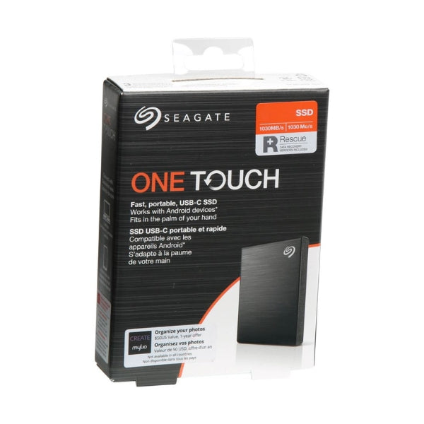 Disco-Duro-SSD-Seagate-One-Touch-1TB-USB-3,2-Gen-2-Type-C-Externo-Black