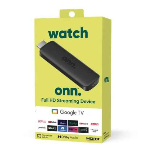 Dispositivo Streaming ONN Google TV Full HD HDMI Negro - 2333A