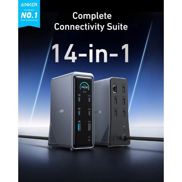 Docking-Station-Anker-Prime-14-en-1-Dual-Display-160W