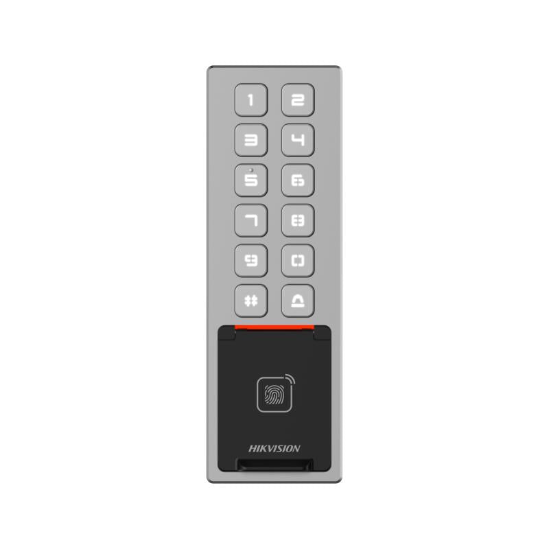 Control de Acceso Hikvision - Teclado Exterior WiFi Antivandálico IP65 & IK08 - Administrable en la Nube - DS-K1T805MBFW