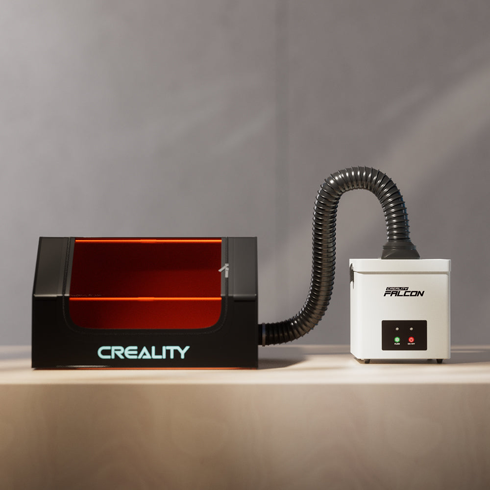 Purificador de humo Creality Falcon YW45: compatible con el láser Falcon A1, filtración doble capa y motor potente para 