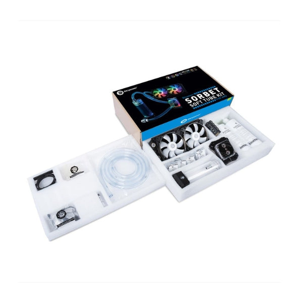 Enfriador-Líquido-Bitspower-Sorbet-Soft-Tube-Kit-240mm-Socket-AMD-Soft-Tube-Negro