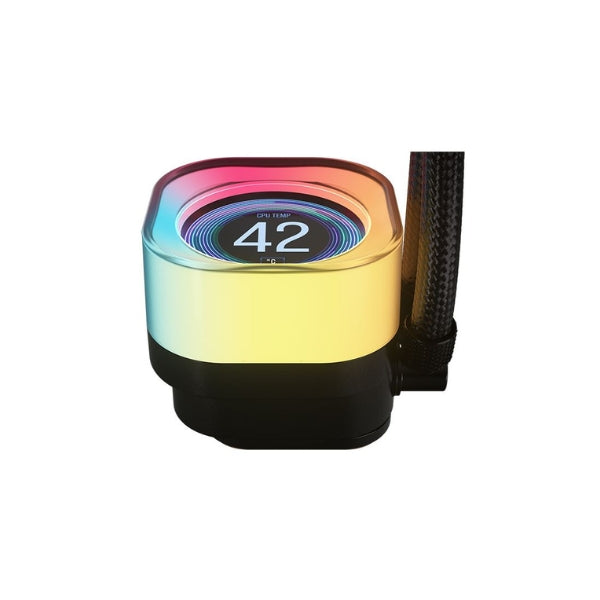 Enfriador-Líquido-Corsair-iCUE-LINK-RGB-TITAN-360-RX-LCD-360mm-All-in-One-Negro