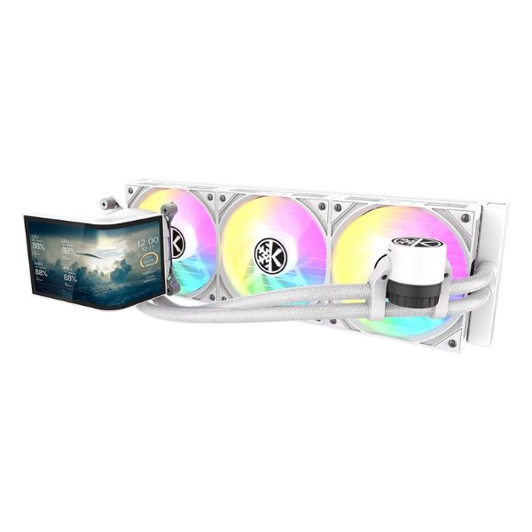 Enfriador-Líquido-KingCool-Orbitto-LCD-360mm-All-in-One-Blanco