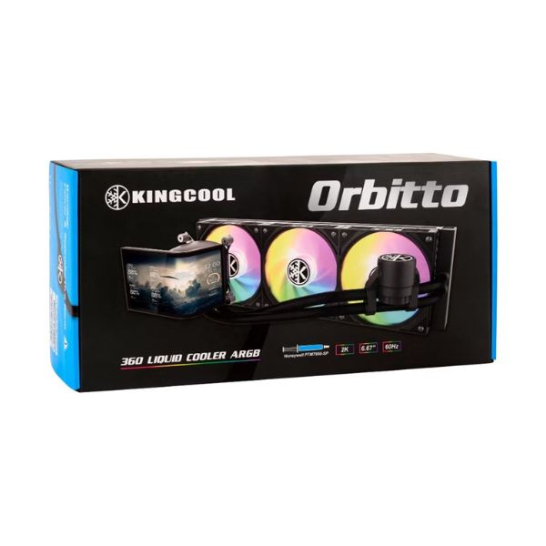 Enfriador-Líquido-KingCool-Orbitto-LCD-360mm-All-in-One-Negro