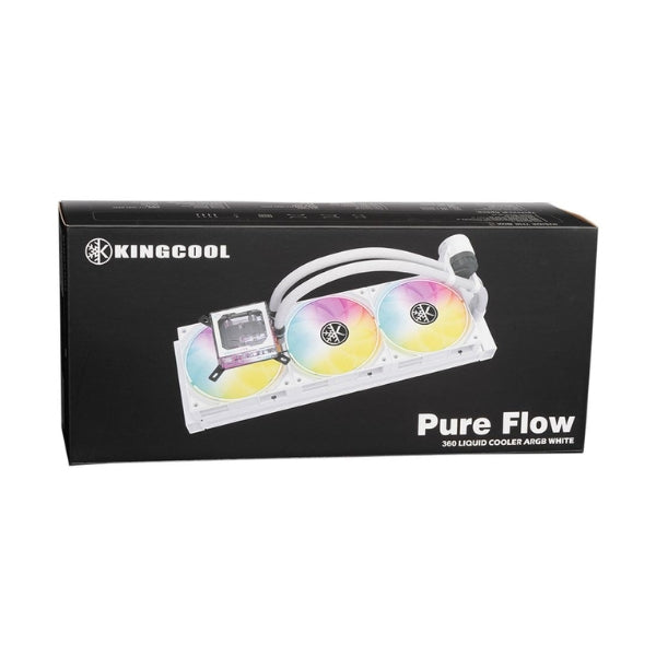 Enfriador-Líquido-KingCool-Pure-Flow-ARGB-360mm-All-in-One-Blanco
