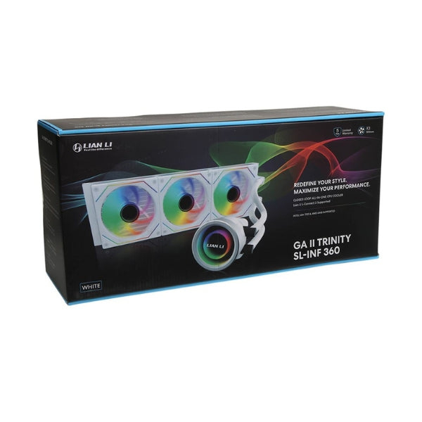 Enfriador-Líquido-Lian-Li-Galahad-II-Trinity-SL-INF-360mm-All-in-One-Blanco
