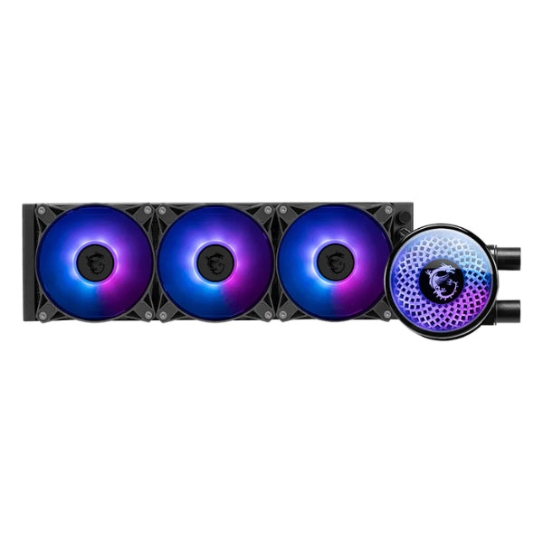 Enfriador - Liquido - MSI - MAG - CoreLiquid - A12 - 360 - ARGB - TDP - 250W - 3 - Pines - Intel - LGA1700 - 1851 - AMD - AM4 - AM5 - Negro