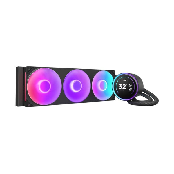 Enfriador-Líquido-NZXT-Kraken-Elite-RGB-360mm-All-in-One-Negro
