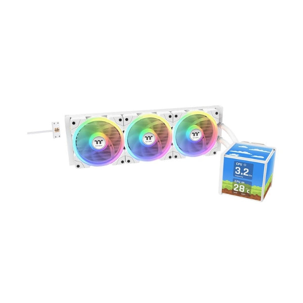 Enfriador-Líquido-Thermaltake-MINECUBE-360-Ultra-ARGB-360mm-All-in-One-Snow-White