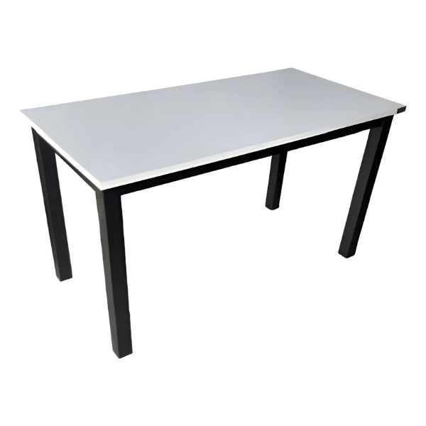 Escritorio - Domi - Aura - 1.20m - Tope - Gris - Base - Negra - Oficina - Estudio - Hogar
