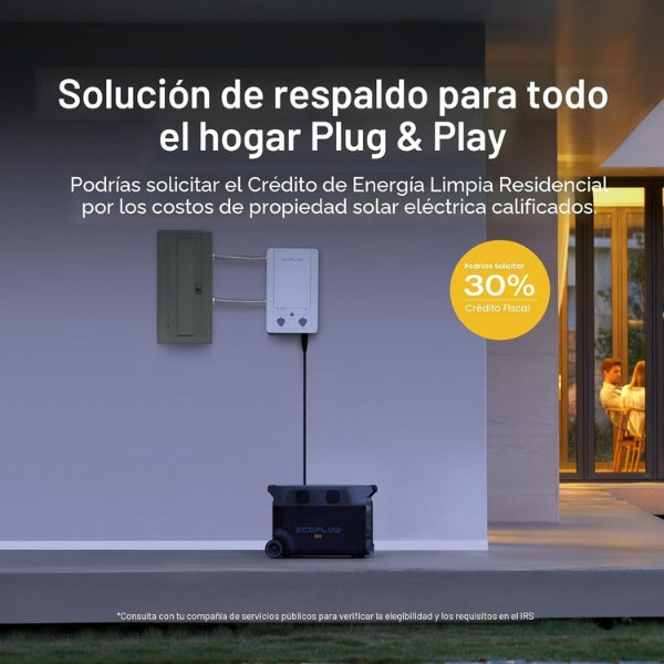 Estación - Energía - EF - ECOFLOW - DELTA Pro - 3600Wh - 120V - 4500W - AC - LiFePO4 - Expansible - Solar - EFD500