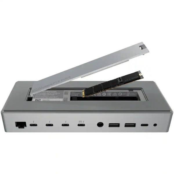 Estación de Acoplamiento Razer Thunderbolt 5 Mercury Dock - Thunderbolt 5 - 10 Puertos - Triple Pantalla - Blanco