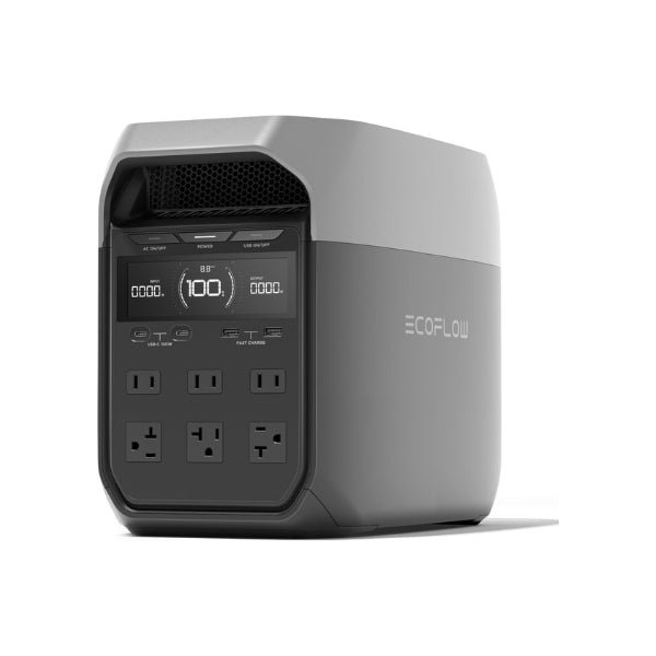 Estación de Carga - EF ECOFLOW DELTA 3 - 1024Wh - LiFePO4 - 1800W AC - 100W USB-C - Generador Solar Portátil-