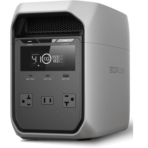 Estación de Energía Portátil EcoFlow DELTA 3 Classic 1024Wh - 1800W - Batería LFP - UPS 10ms - Carga Rápida 45 Min