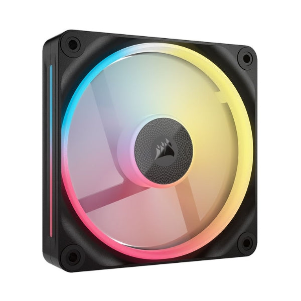Fan-Cooler-Corsair-iCUE-LINK-LX120-R-RGB-Magnetic-Dome-Bearing-120mm-Negro-RGB