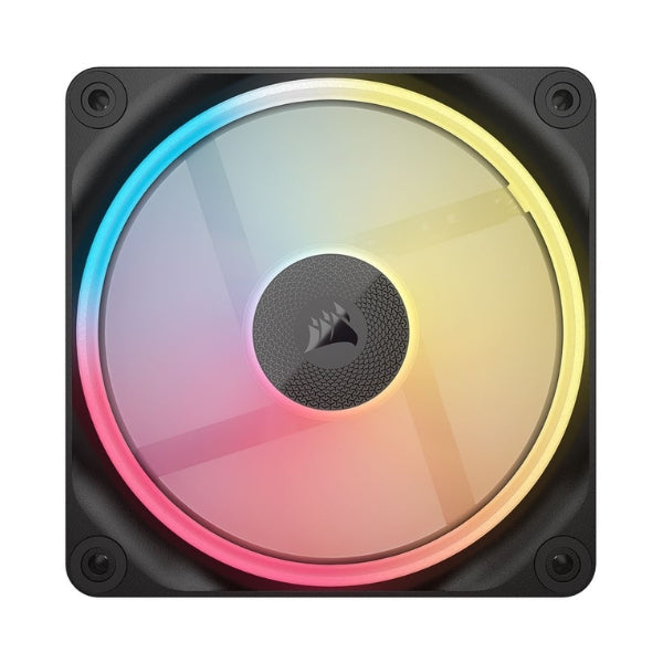 Fan-Cooler-Corsair-iCUE-LINK-LX120-R-RGB-Magnetic-Dome-Bearing-120mm-Negro-RGB