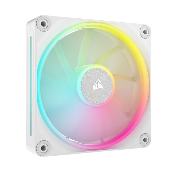 Fan-Cooler-Corsair-iCUE-LINK-LX120-RGB-Magnetic-Dome-Bearing-120mm-Blanco-RGB-3-Pack