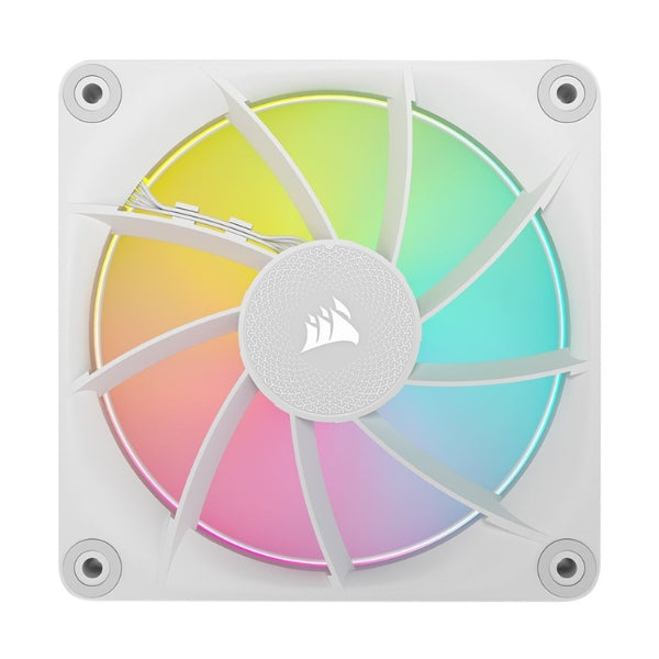 Fan-Cooler-Corsair-iCUE-LINK-LX120-RGB-Magnetic-Dome-Bearing-120mm-Blanco-RGB-3-Pack