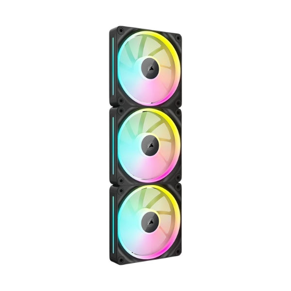 Fan-Cooler-Corsair-iCUE-LINK-LX120-RGB-Magnetic-Dome-Bearing-120mm-Negro-RGB-3-Pack