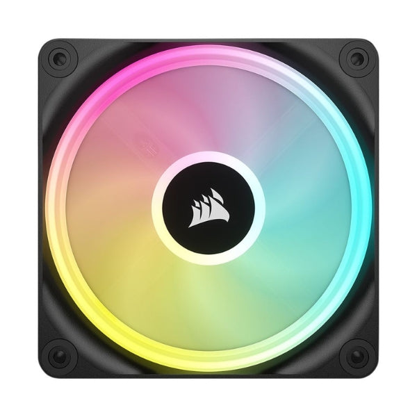 Fan-Cooler-Corsair-iCUE-LINK-QX120-Magnetic-Dome-Bearing-120mm-PWM-Negro-RGB-3-Pack
