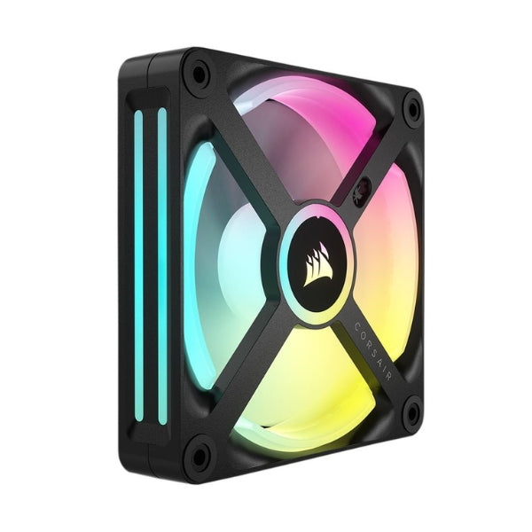 Fan-Cooler-Corsair-iCUE-LINK-QX120-Magnetic-Dome-Bearing-120mm-PWM-Negro-RGB-3-Pack