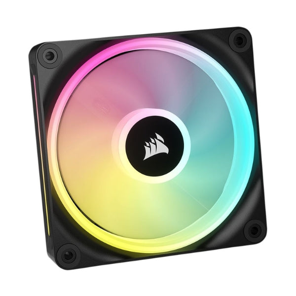 Fan-Cooler-Corsair-iCUE-LINK-QX120-RGB-Magnetic-Dome-Bearing-120mm-PWM-Negro-RGB
