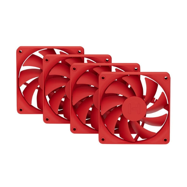 Fan-Cooler-HYTE-Flow-FA12-Fluid-Dynamic-Bearing-120mm-Rojo-4-Pack