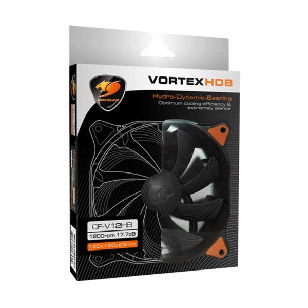 Fan-Cooler-H,E,C,-Cougar-CFV12HB-Hydro-Dynamic-Bearing-120mm-Negro