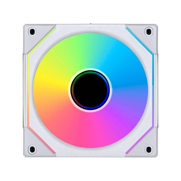 Fan-Cooler-Lian-Li-UNI-FAN-SL-INF-LCD-FLEX-Fluid-Dynamic-Bearing-120mm-Blanco-RGB-3-Pack