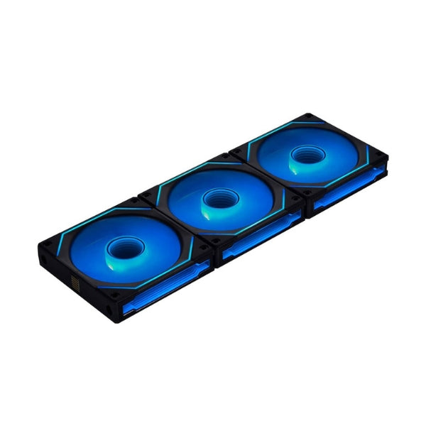 Fan-Cooler-Lian-Li-UNI-FAN-SL-INF-LCD-FLEX-Fluid-Dynamic-Bearing-120mm-Negro-RGB-3-Pack