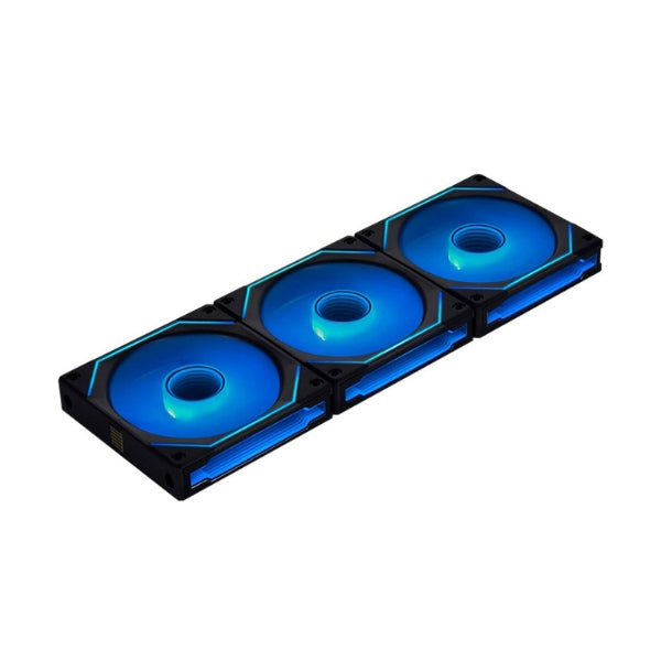 Fan-Cooler-Lian-Li-UNI-FAN-SL-INF-LCD-FLEX-Reverse-Blade-Fluid-Dynamic-Bearing-120mm-(3-Pack)-Negro-RGB