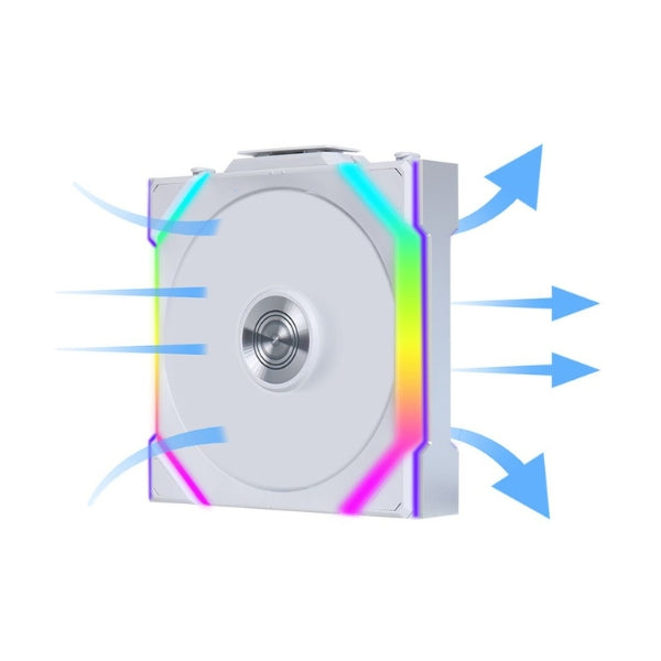 Fan-Cooler-Lian-Li-UNI-FAN-SL-Wireless-Fluid-Dynamic-Bearing-120mm-Blanco-RGB