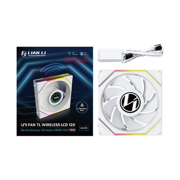Fan Cooler Lian Li UNI FAN TL120 V2 LCD Reverse Blade Wireless Fluid D
