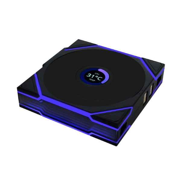 Fan-Cooler-Lian-Li-UNI-FAN-TL120-V2-LCD-Reverse-Blade-Wireless-Fluid-Dynamic-Bearing-120mm-Negro-RGB