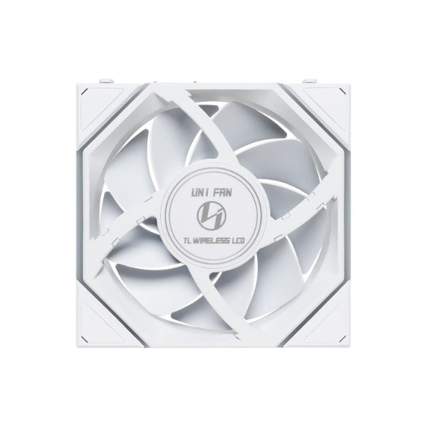 Fan-Cooler-Lian-Li-UNI-FAN-TL120-V2-LCD-Wireless-Fluid-Dynamic-Bearing-120mm-Blanco-RGB
